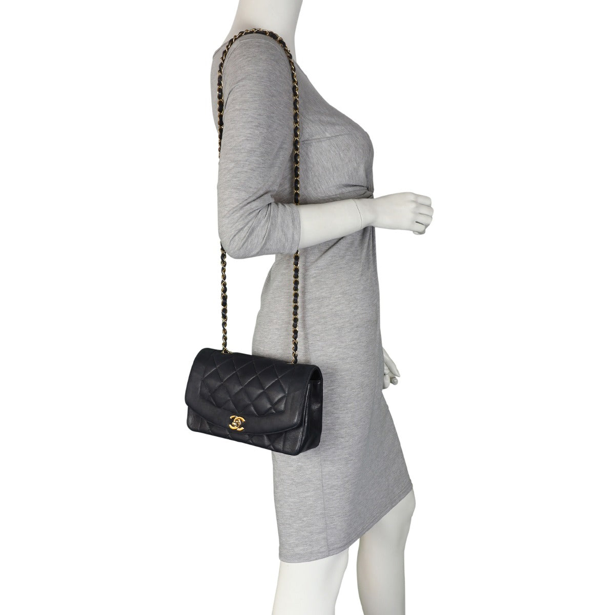 Chanel Diana Flap Bag | Faded Black