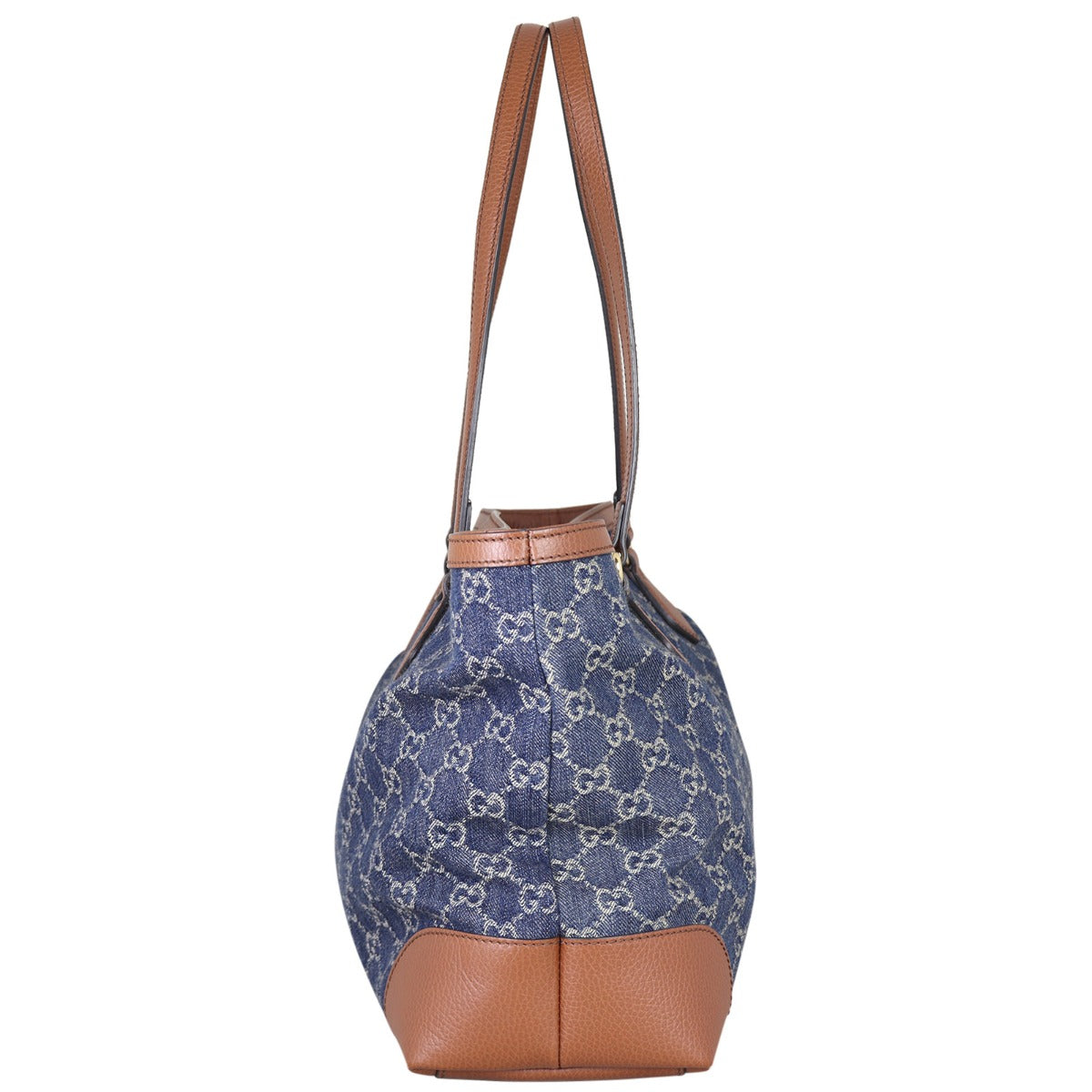 Gucci GG Denim Ophidia Tote Medium