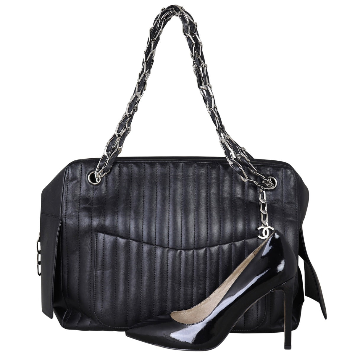 Chanel Vertical Quilt Camera Bag