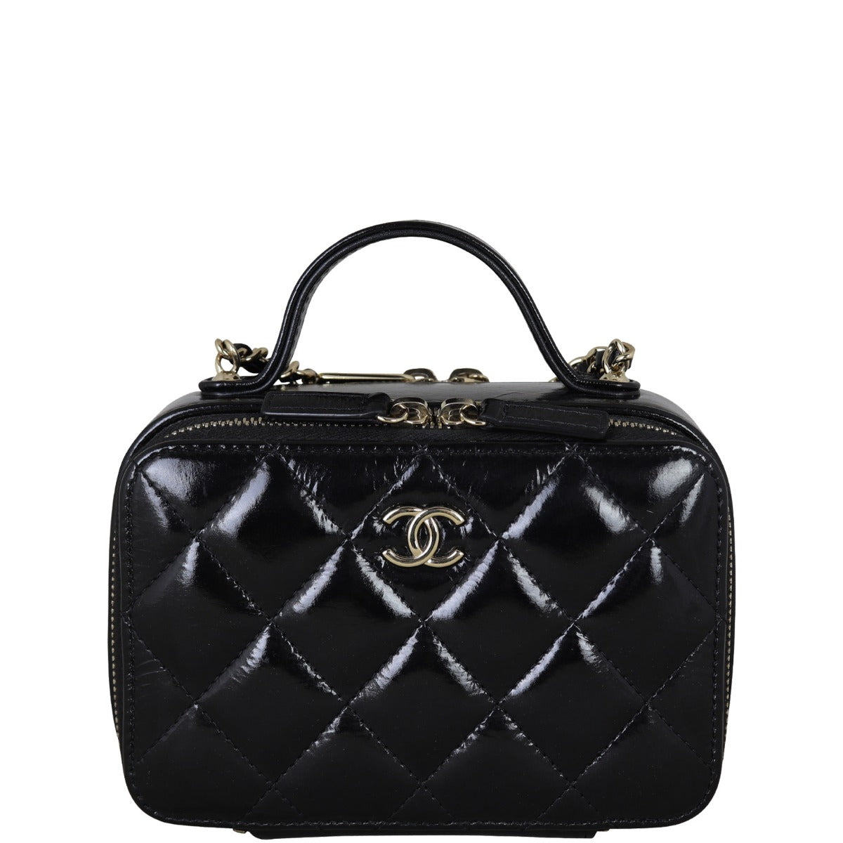Chanel Vanity Case Chain Bag Mini Patent