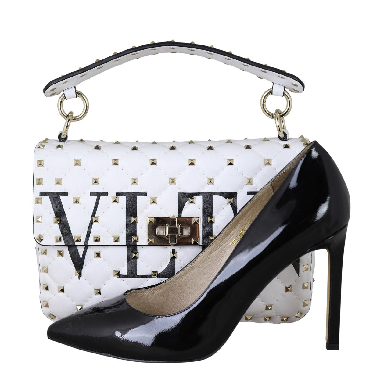 Valentino VLTN Rockstud Spike Medium Shoulder Bag
