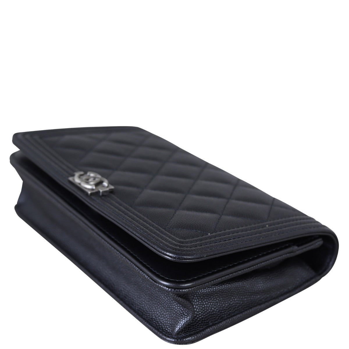 Chanel Boy Wallet on Chain | Black Caviar