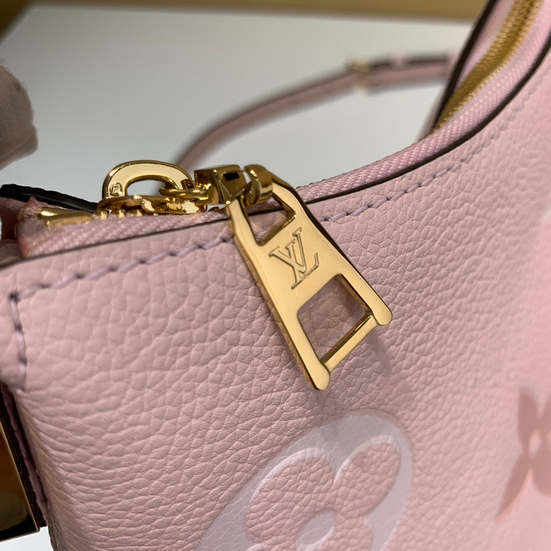 Top Quality MarsTop Qualityallow Hobo Bag Monogram Empreinte Pink For Women,  Shoulder And Crossbody Bags 9.4in/24cm Top Quality M45697
