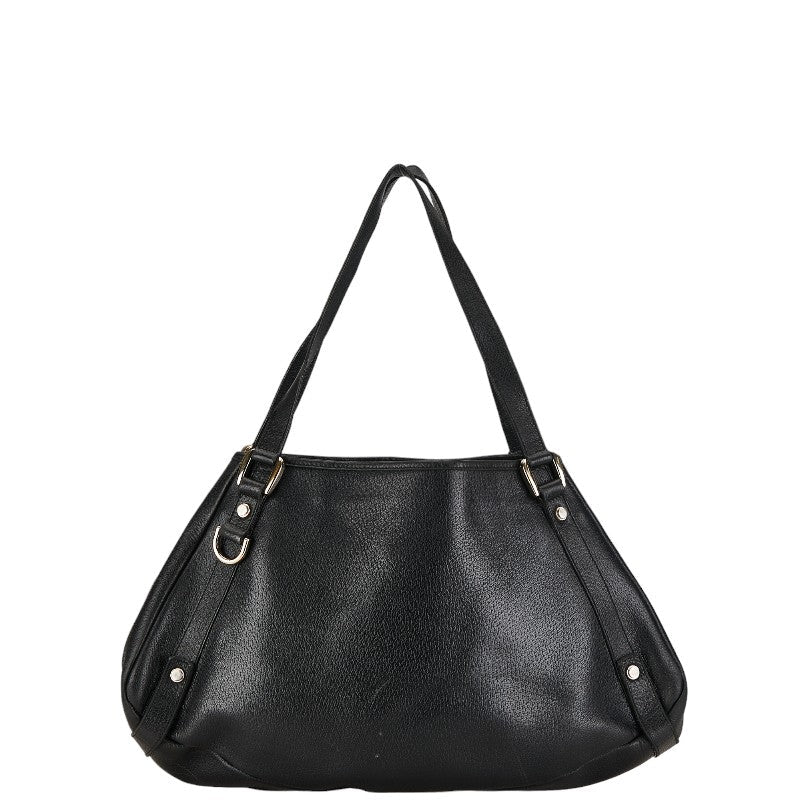 Gucci Abbey Tote Bag Handbag 130736 Black G Leather  Gucci