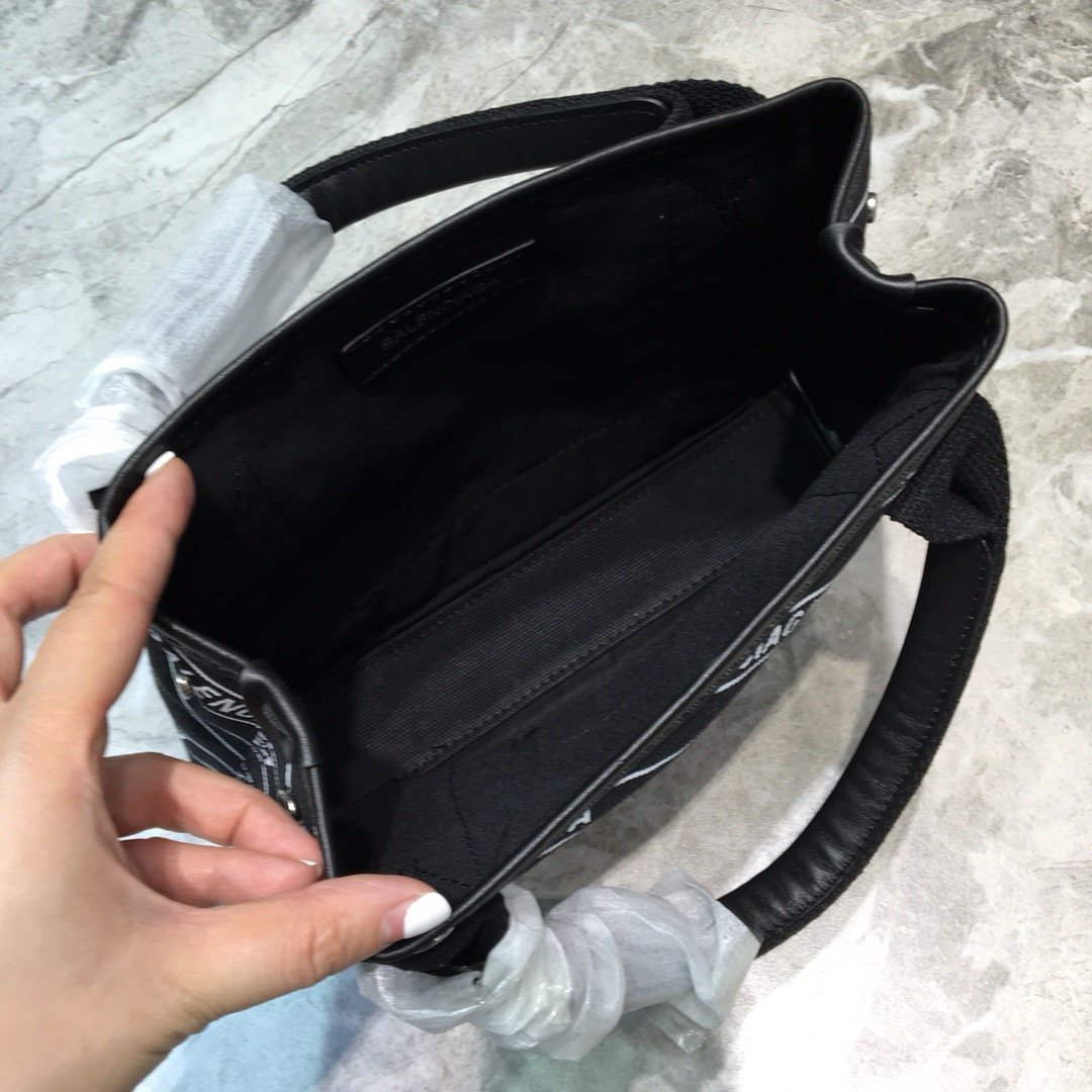 Top Quality Navy XS Tote Bag In Black, For Women,  Bags 12.6in/32cm