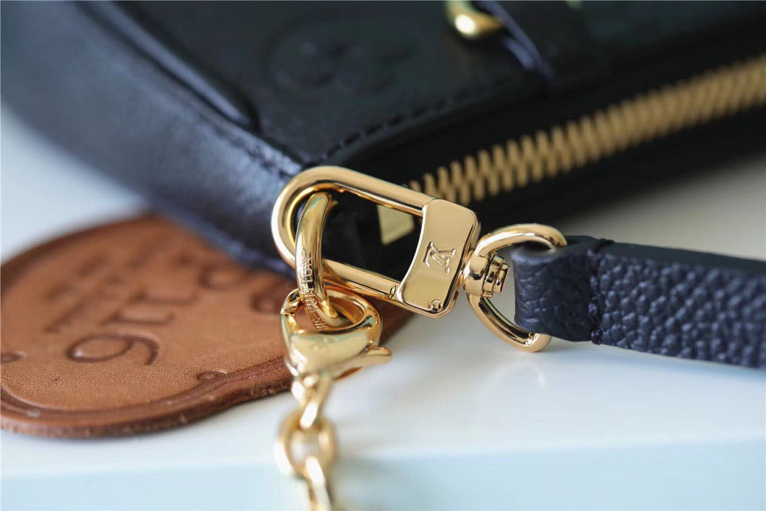 Top Quality Easy Pouch On Strap Monogram Empreinte Black For Women, Womens Handbags, Shoulder Bags And Crossbody Bags 7.5in/19cm Top Quality M80349