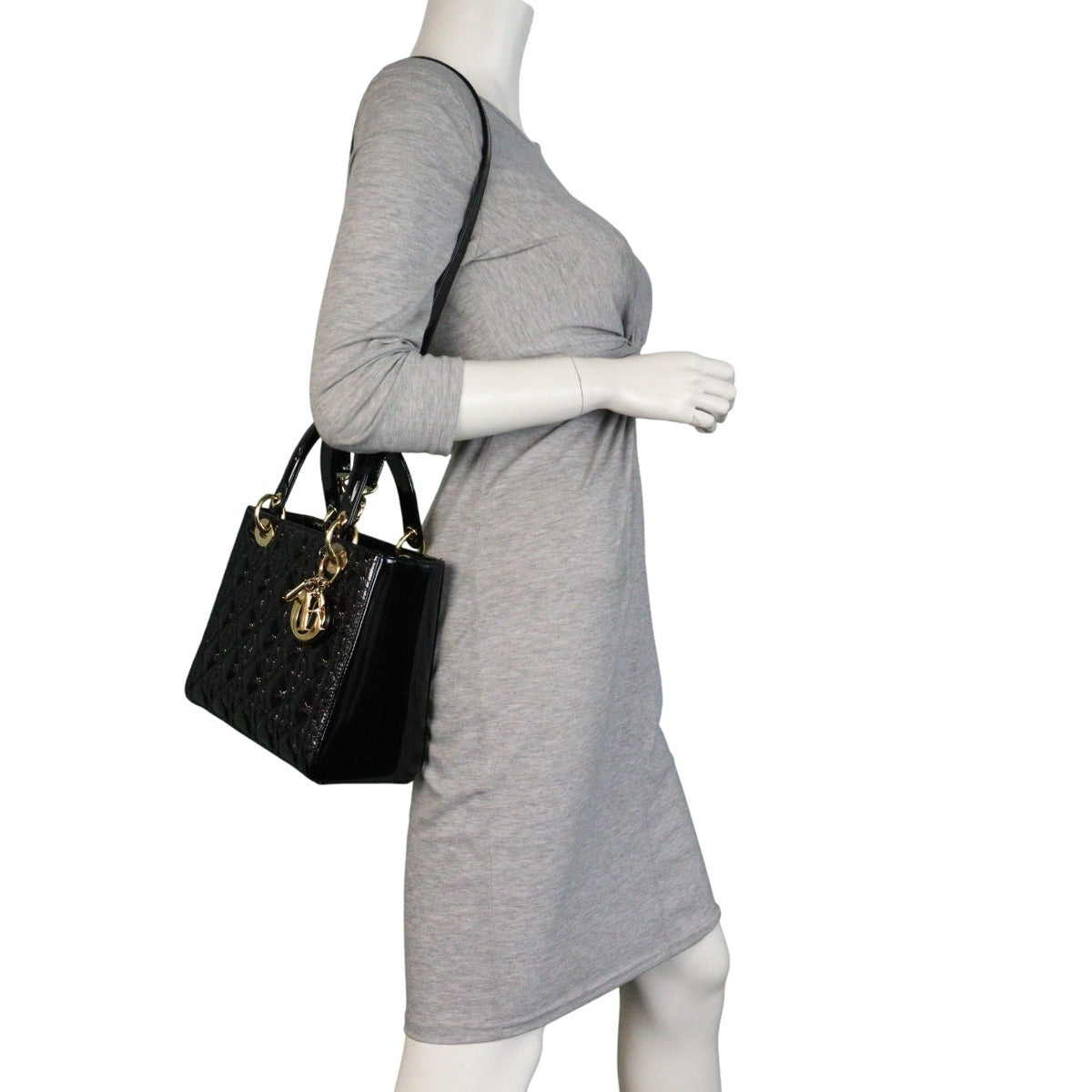 Dior Lady Dior Medium Patent