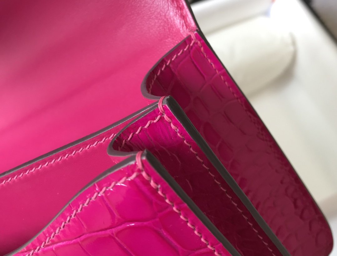 Top Quality Mini ConstanTop Quality Bag Pink For Women Gold Color Hardware 7.1in/18cm