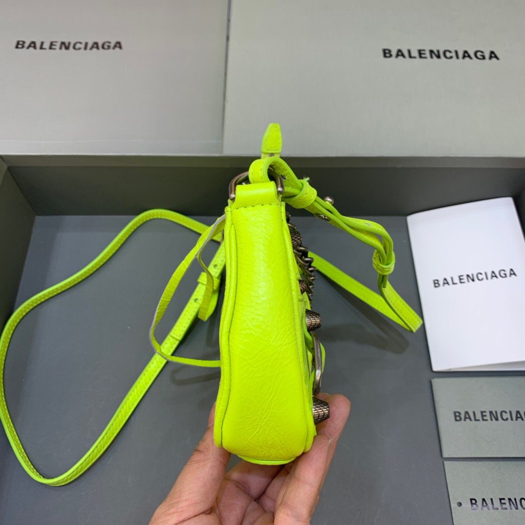 Top Quality Le Cagole Mini Bag With Chain Light Green, For Women,  Bags 8.2in/21cm