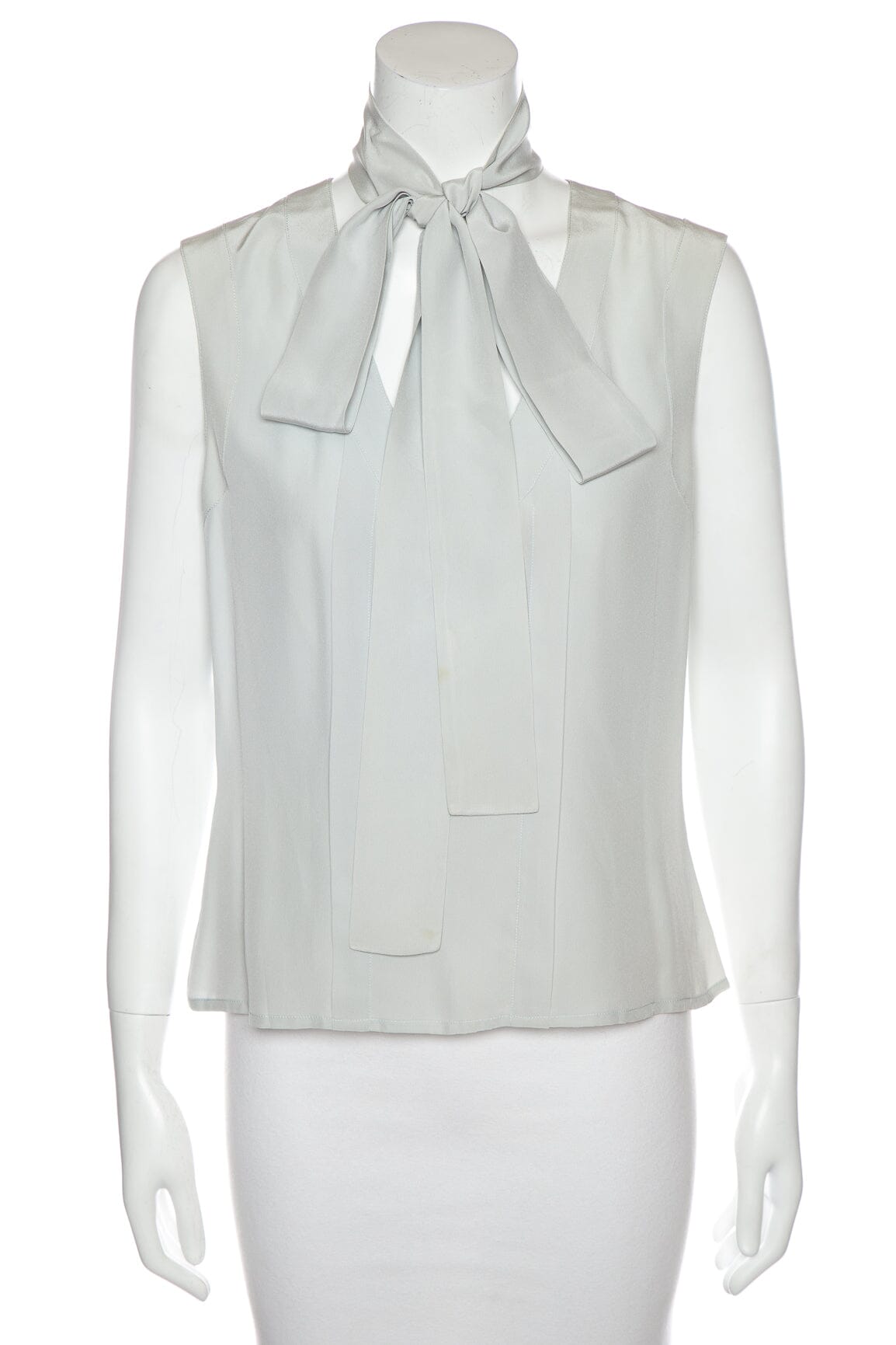 Chanel   2003 Spring Grey Sleeveless Blo  SZ 40