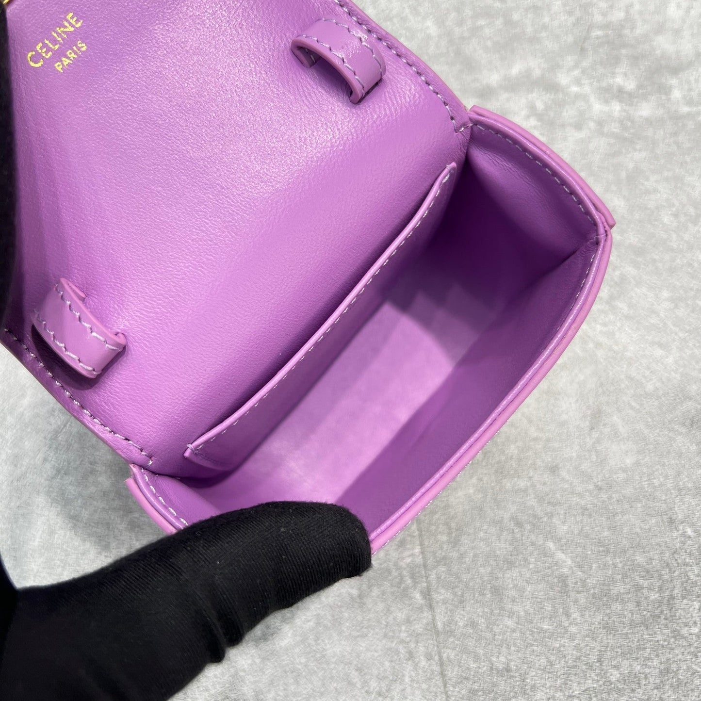 Top Quality Teen Triomphe Bag Violet For Women 7in/19cm