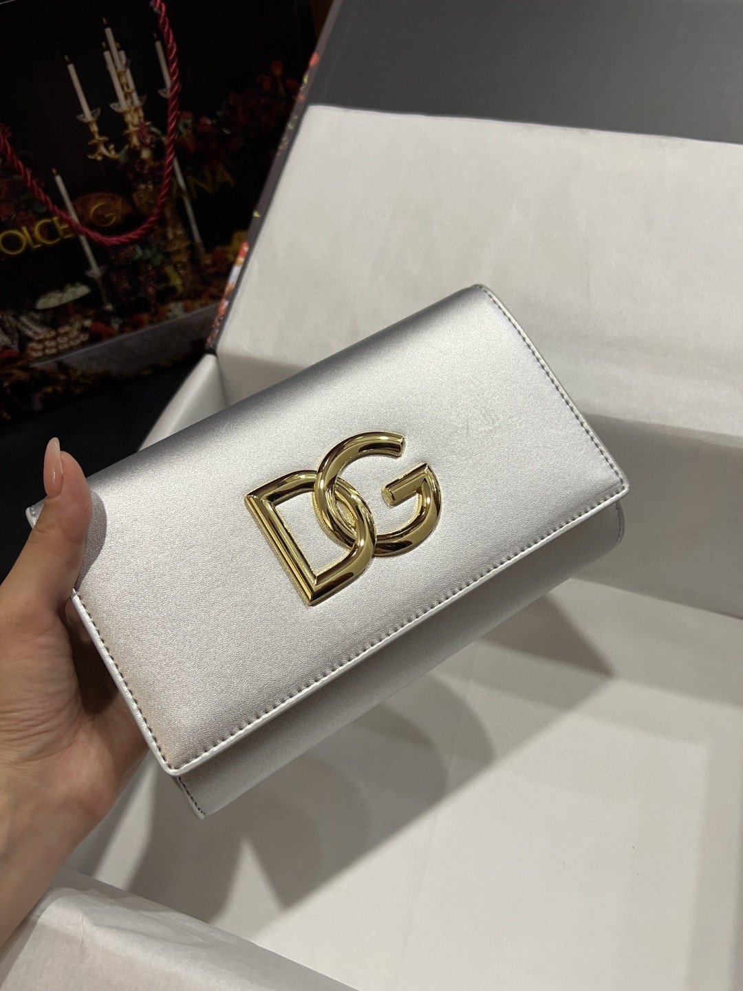 Top Quality 3.5 Clutch Silver For Women 8.3in/21cm Top Quality