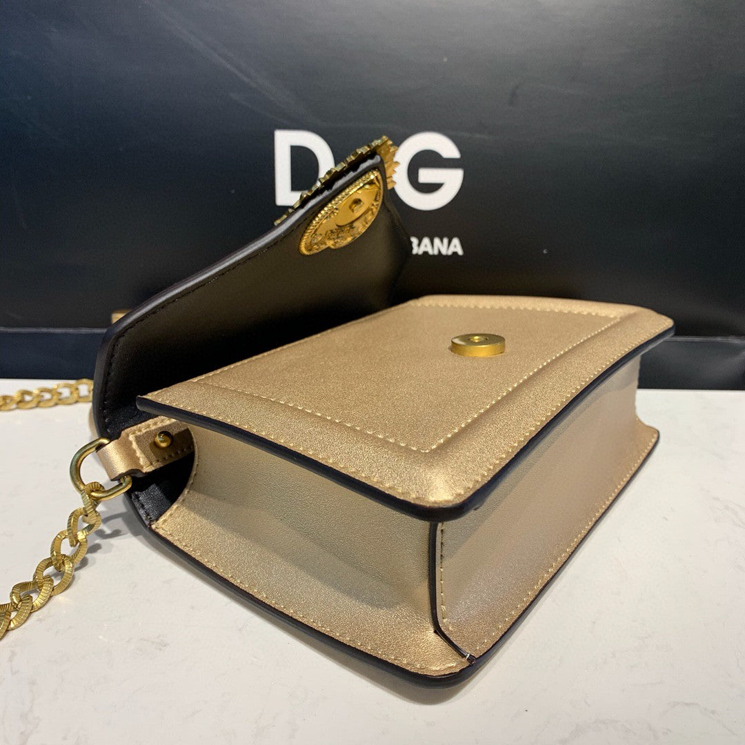 Top Quality Small Devotion Bag In Mordore NappaÂ Gold For Women 7.5in/19cm Top Quality Top Quality6711A101687503