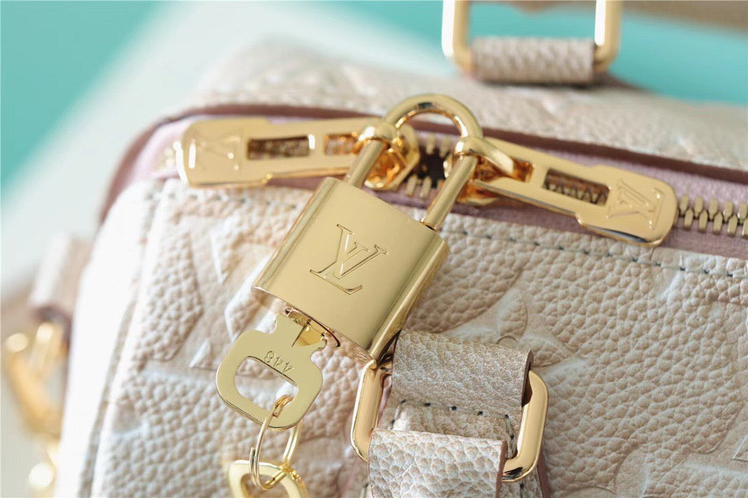 Top Quality Speedy Bandouliere 20 Monogram Empreinte Pale Beige For Women,  Shoulder And Crossbody Bags 20.5cm/8.1in Top Quality M46163