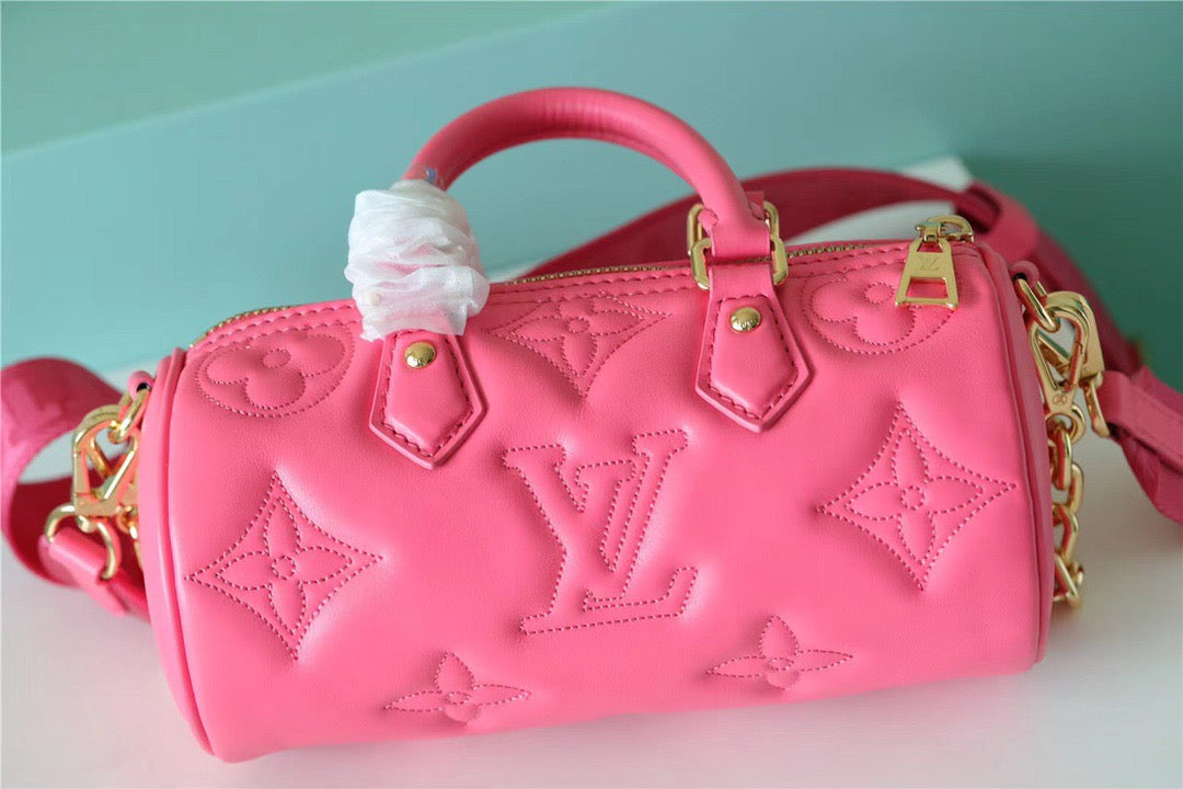 Top Quality Papillon BB Bag Classic Monogram For Women 20cm Dragon Fruit Pink Top Quality M59826