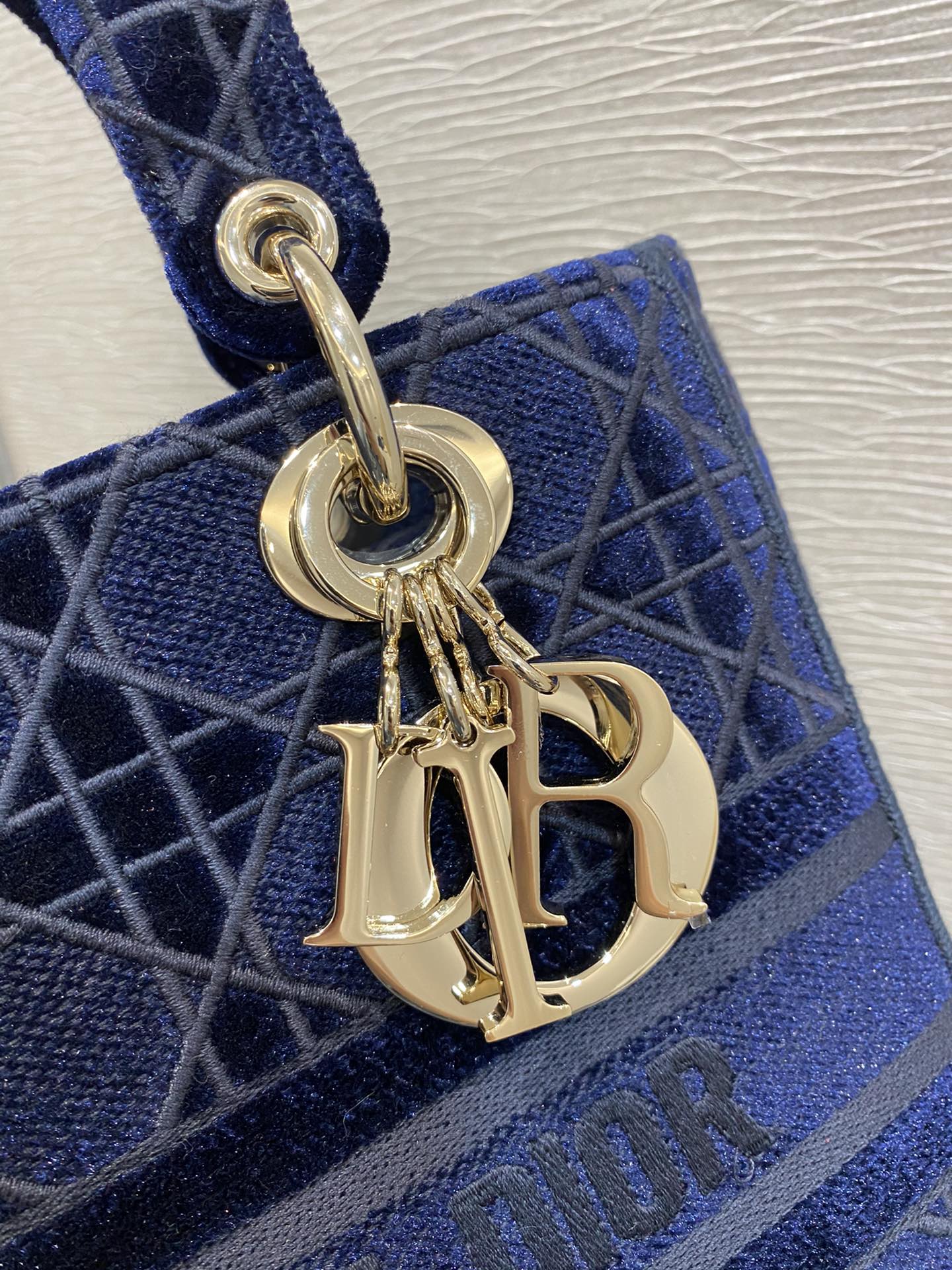 Top Quality Small Lady D-Lite Blue Bag For Women 9.5in/24cm CD