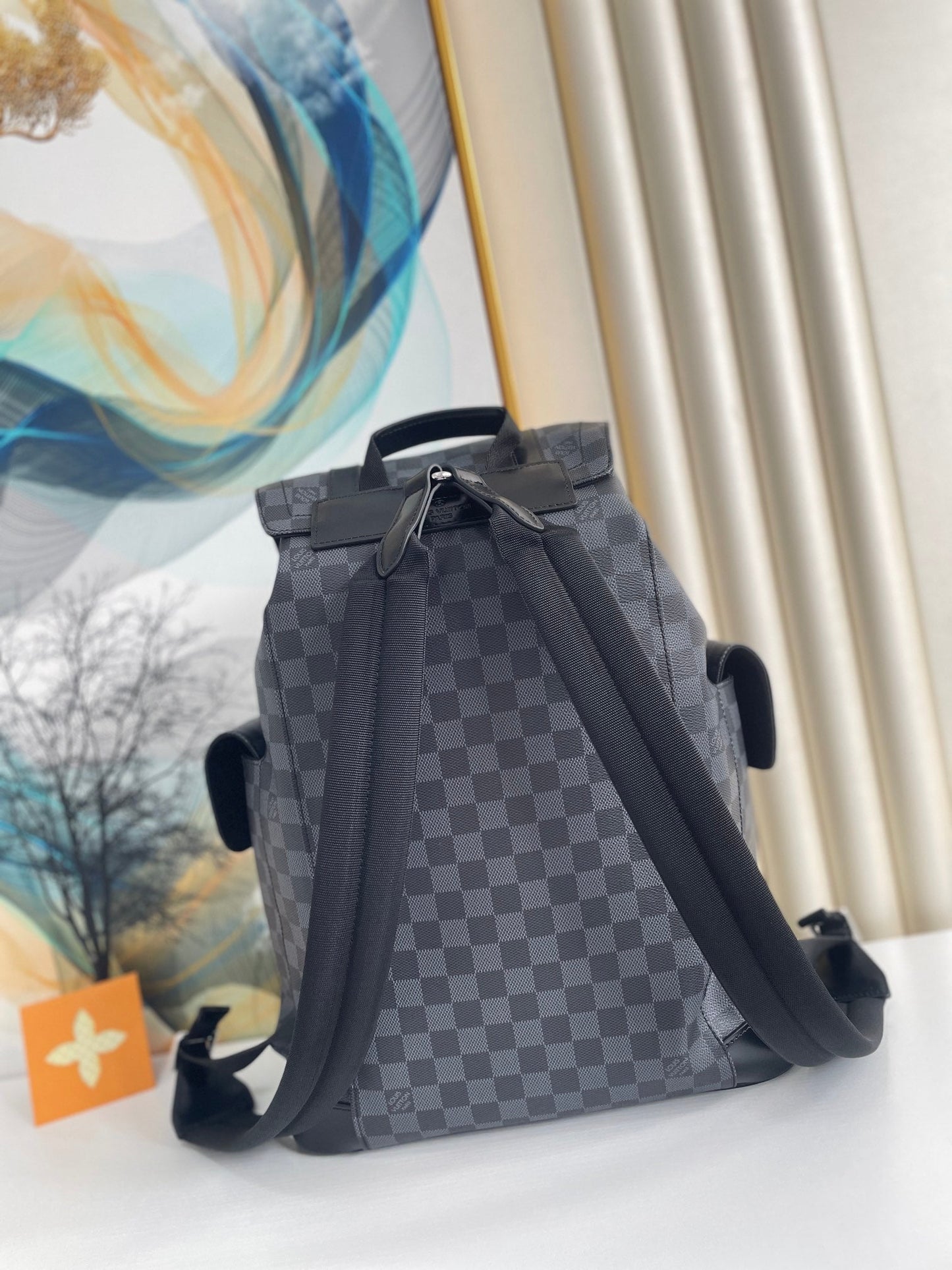 Top Quality Christopher PM Damier Graphite For Men, Bags, Backpack 17.3in/44cm Top Quality N41379
