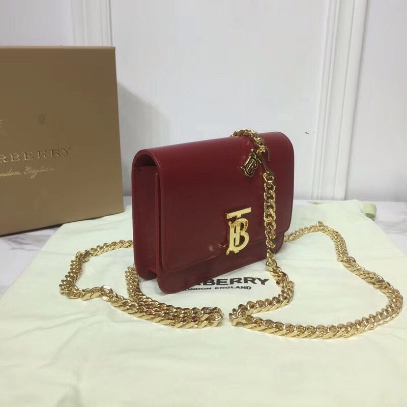 Top Quality Tb Chain Belt Bag Red For Women, Bags 6.6in/17cm