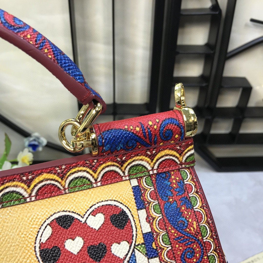 Top Quality 90s Sicily Bag With Logo Print Multicolor For Women 10.2in/26cm Top Quality