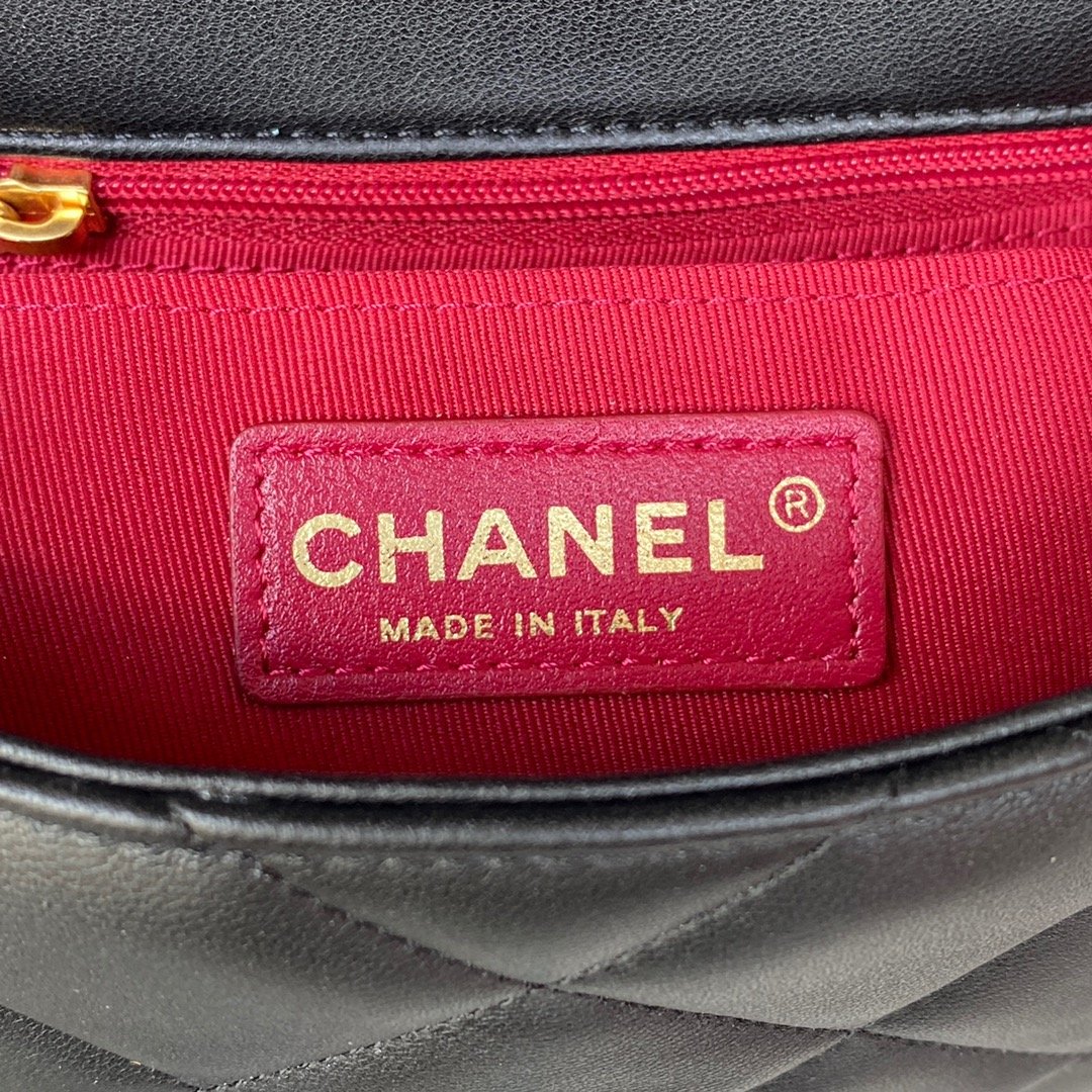 CHLSmall Flap Bag Gold Hardware Black For Women, Women’s Handbags, Shoulder Bags 7.9in/20cm AS3450
