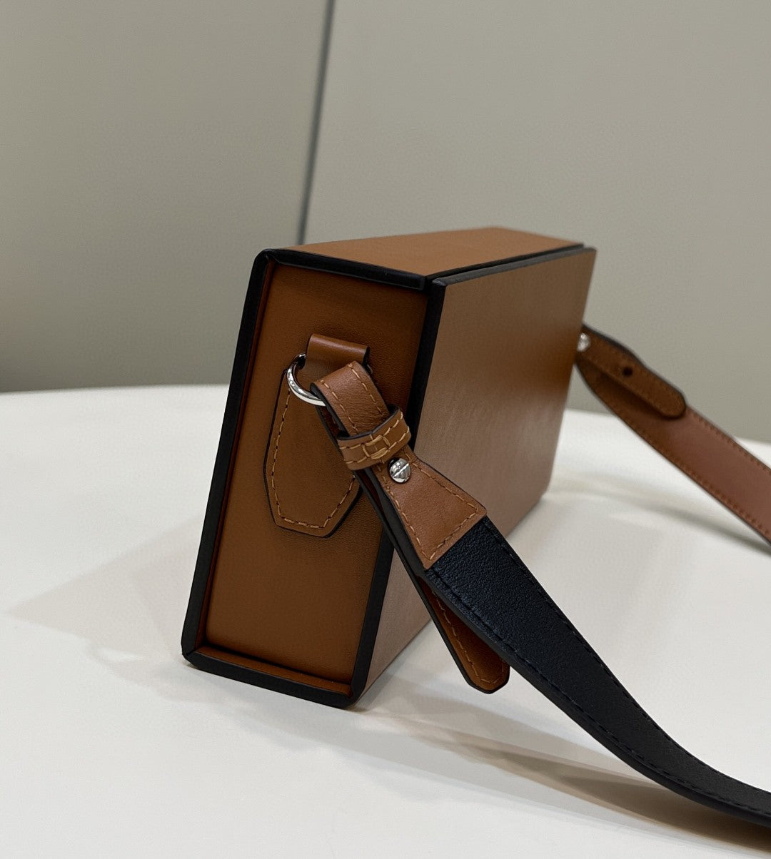 Top QualityTop Quality Horizontal Box Brown Bag For Woman 10.5cm/4in
