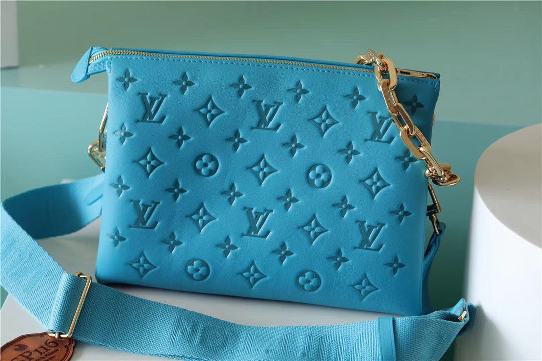Top Quality Coussin PM Monogram Blue For Women, Womens Bags, Shoulder And Crossbody Bags 10.2in/26cm Top Quality 