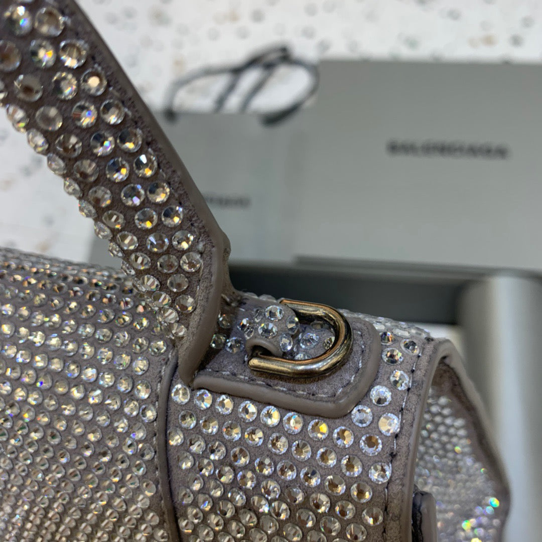 Top Quality Hourglass XS Handbag In Grey, For Women,  Bags 7.4in/19cm 59283328D0Y1272