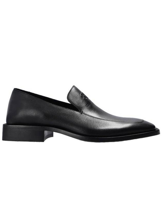 Luxury Balenciaga Trending 2025 BB Logo Square Toe Loafers Black