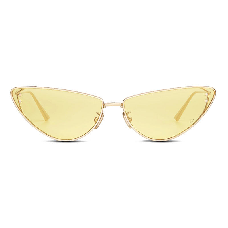 Dior Sunglasses Cat Eye Full Rim, Gold Frame and Yellow Lens MISSDIORB1UB0H0