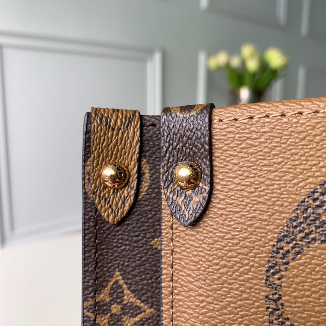 Top Quality OnTheGo MM Monogram And Monogram Reverse Canvas For Women,  Shoulder Bags 13.8in/35cm Top Quality M45321