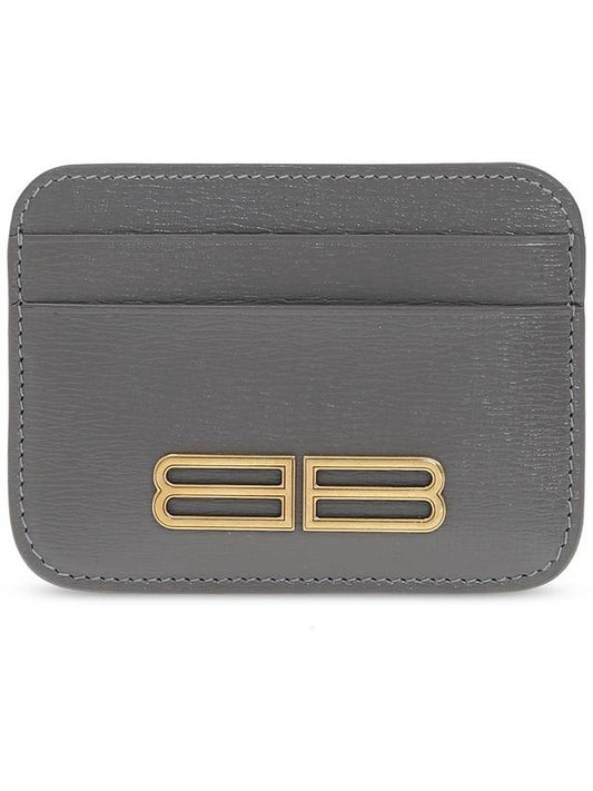 Luxury Balenciaga Trending 2025 Gossip BB Logo Card Wallet Grey