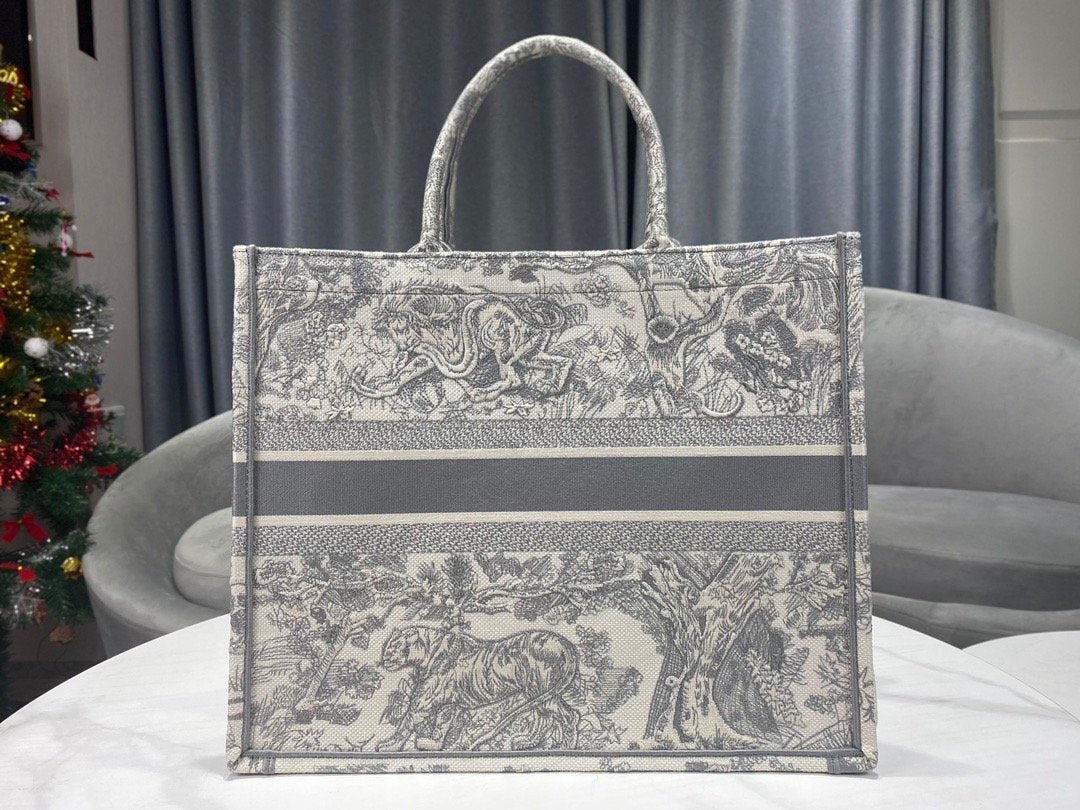 Top Quality Large Book Tote Gray Multicolor, For Women, Womens Handbags 16.5in/42cm CD