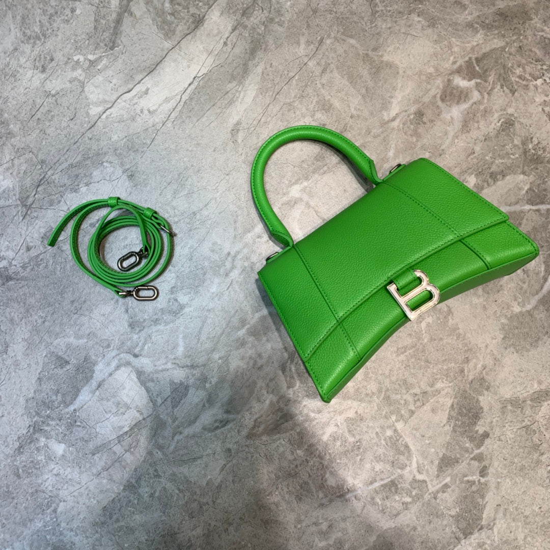Top Quality Hourglass Small Handbag In Green, For Women,  Bags 9in/23cm