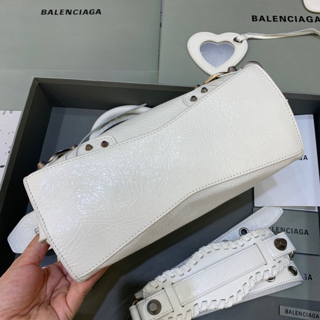 Top Quality Neo Cagole XS Handbag In White , For Women,  Bags 10.2in/26cm 700940210B09104