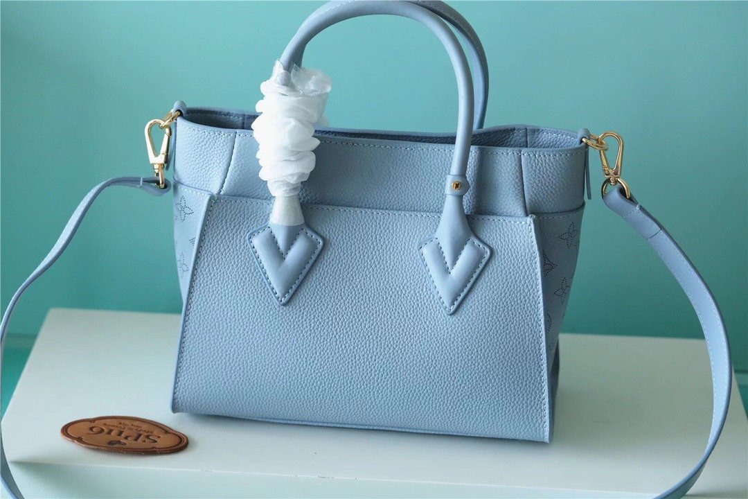 Top Quality On My Side PM Mahina Bleu Nuage Blue For Women,  Shoulder And Crossbody Bags 25cm/9.8in Top Quality M59432