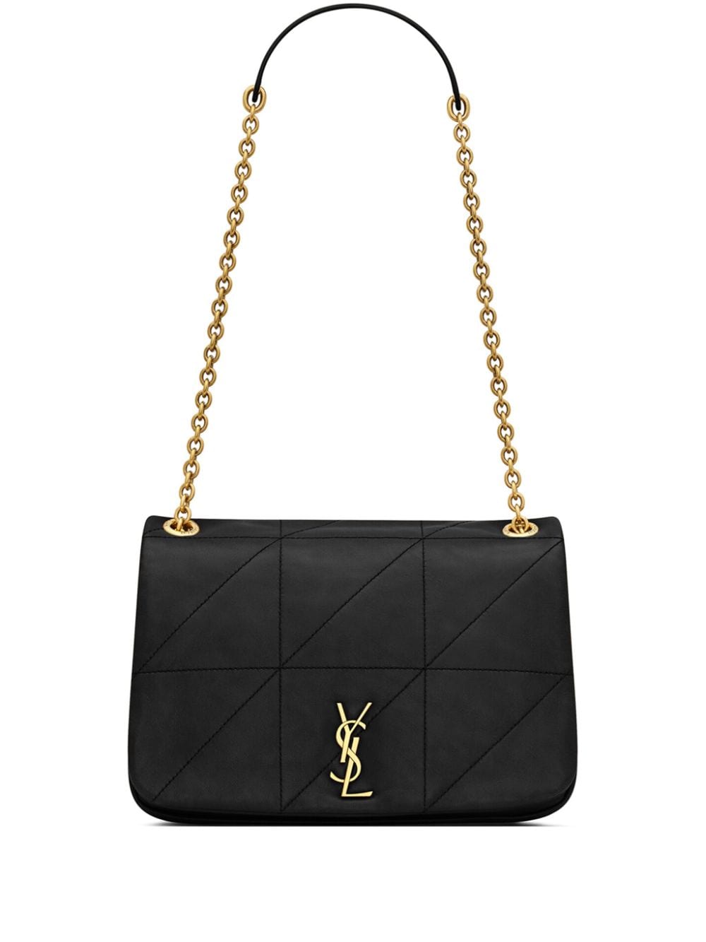 Luxury Saint Laurent Trending 2025 Women's Ysl Bo Jamie Black Bag With Golden Logo in Nero | 763475AAB3210001000