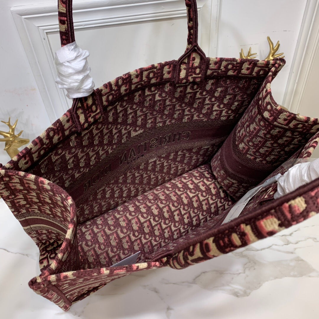 Top Quality Large Book Tote Brown For Women 16.5in/42cm CD M1286ZRIW