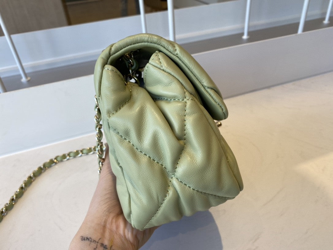 CHLSmall Top Qualityap Bag Gold Hardware Green For Women Handbags, Shoulder Bags 7.5in/19cm AS2232