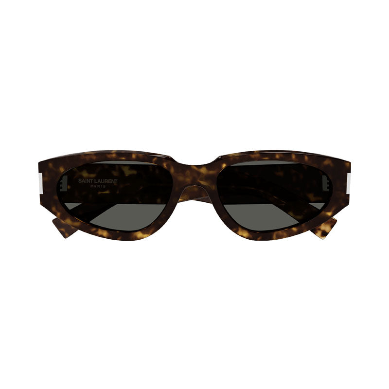 Saint Laurent Sunglasses Round Full Rim, Black Frame and Black Lens SL618001