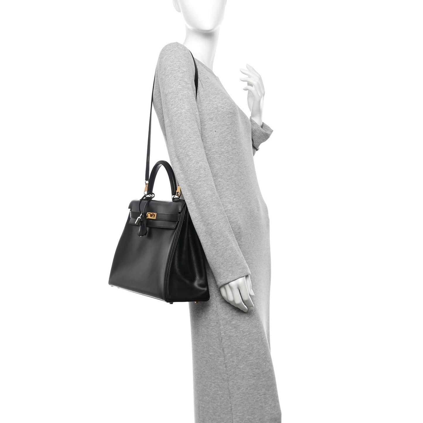 Hermes Box Kelly Retourne 35 Black