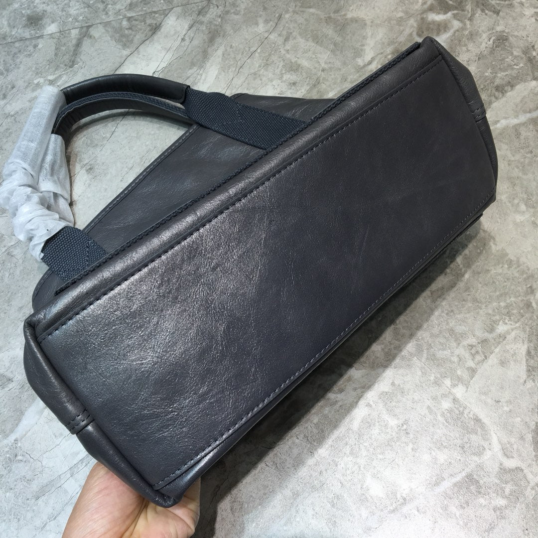 Top Quality Navy Small Cabas Tote Bag In Gray, For Women,  Bags 18.5in/47cm