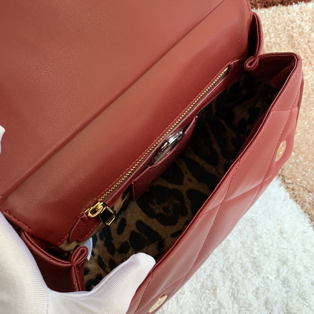 Top Quality Medium Sicily Bag In Quilted Burgundy For Women 10.2in/26cm Top QualityÂ 