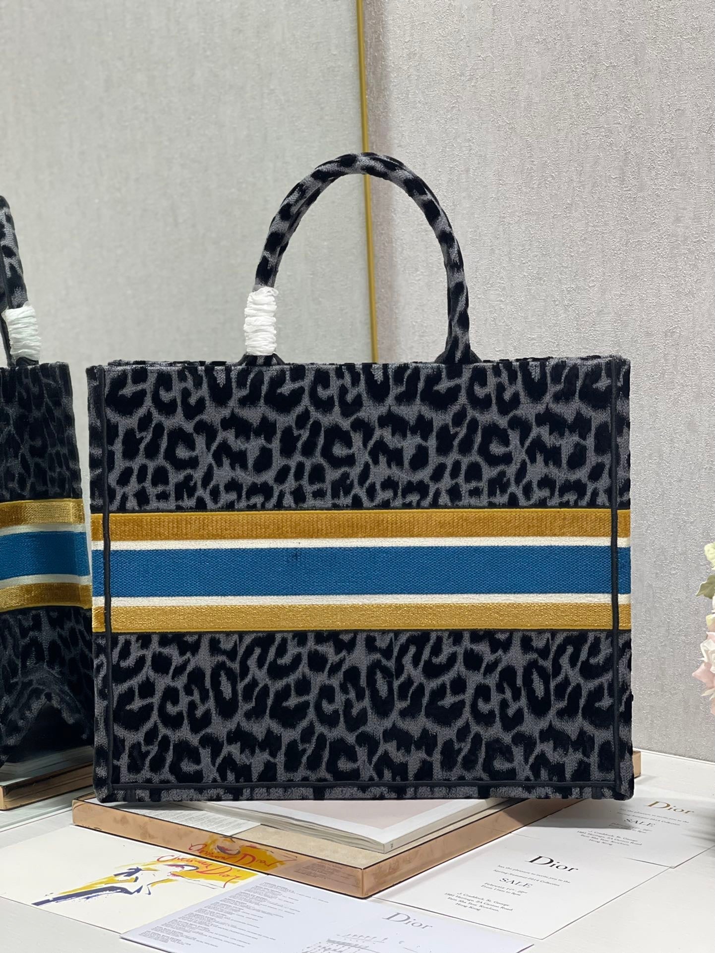 Top Quality Large Book Tote Blue Multicolor, For Women, Womens Handbags 16.5in/42cm CD