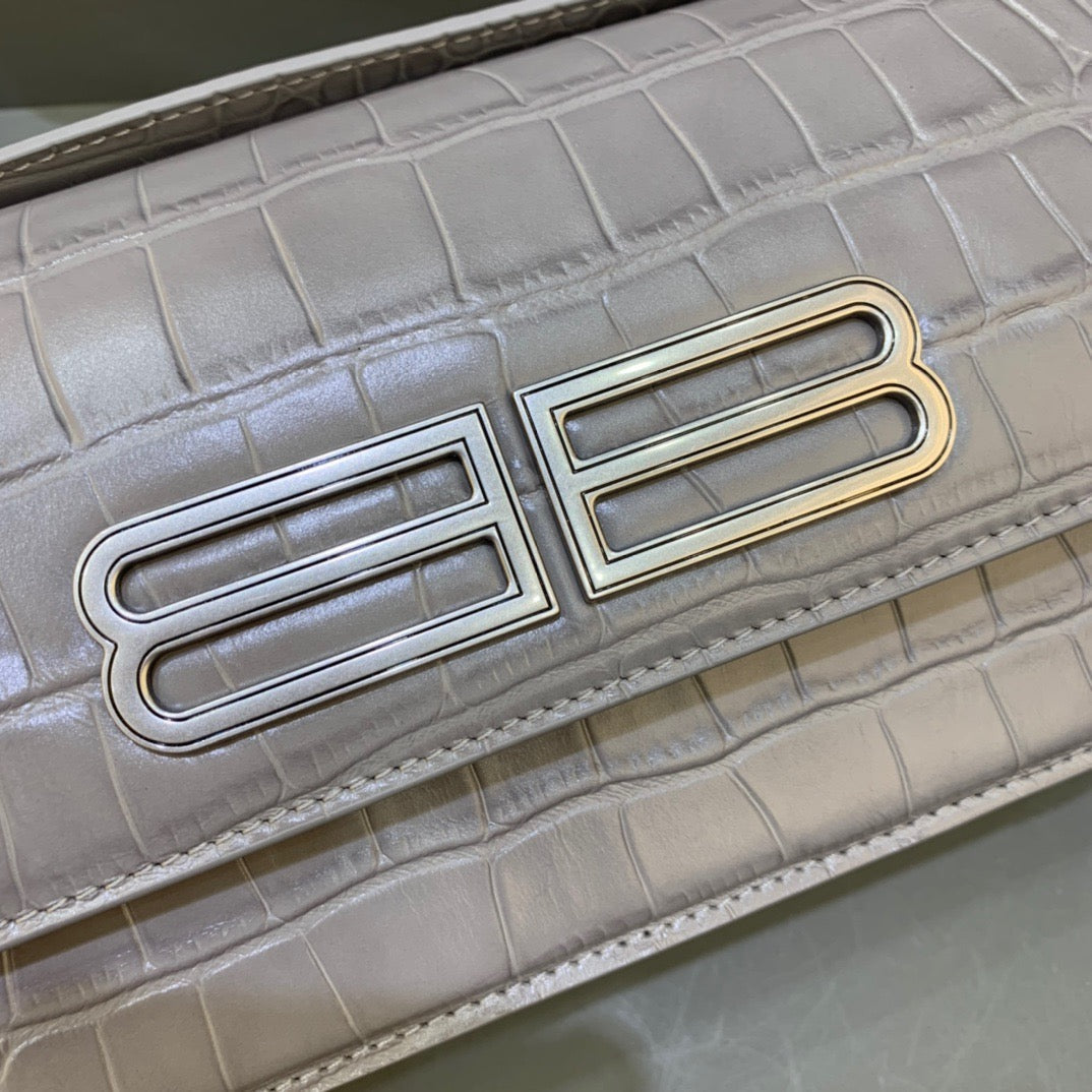 Top Quality Gossip Small Shoulder Bag Gray, For Women,  Bags 9.1in/23cm