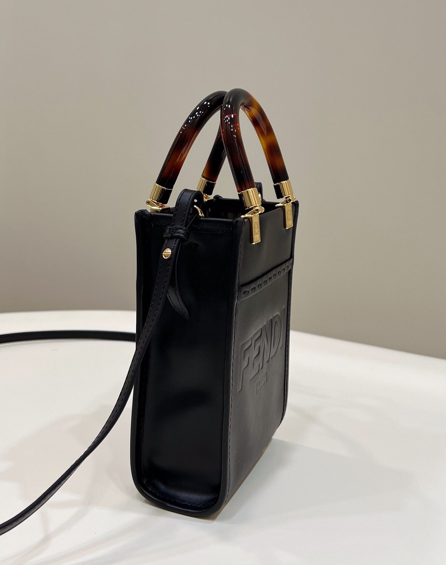 Top QualityTop Quality Sunshine Shopper Black Mini Bag For Woman 13cm/5in