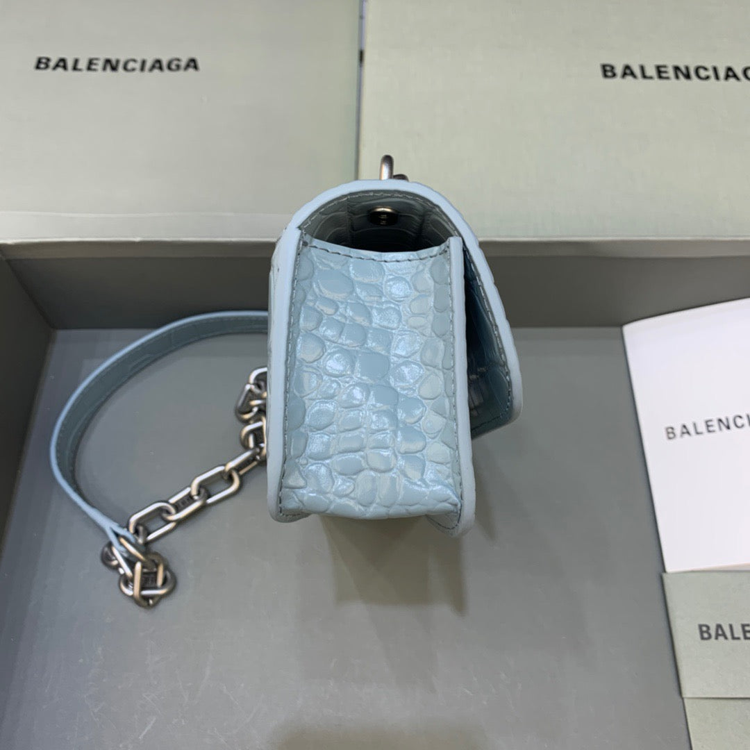 Top Quality Gossip Small On Chain Shoulder Bag Blue, For Women,  Bags 7.4in/19cm