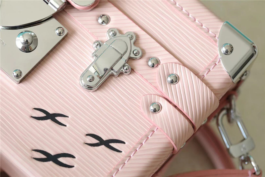 Top Quality Petite Malle Epi Light Pink For Women,  Shoulder And Crossbody Bags 7.9in/20cm Top Quality 