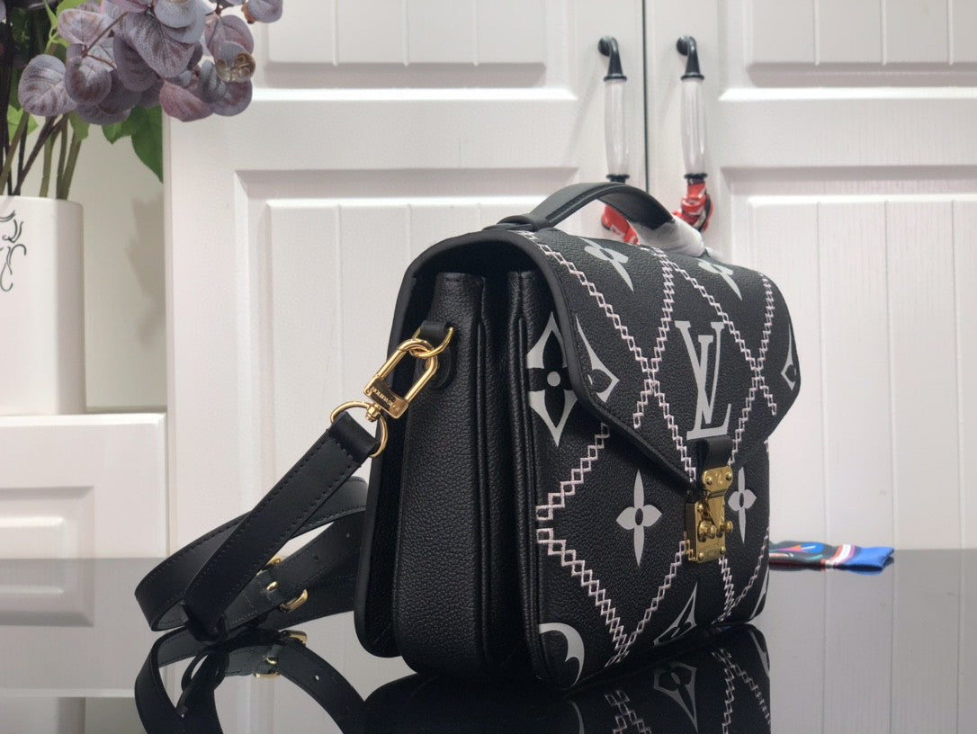 Top Quality Pochette Metis Monogram Empreinte Black For Spring,  Shoulder And Crossbody Bags 9.8in/25cm Top Quality M46028