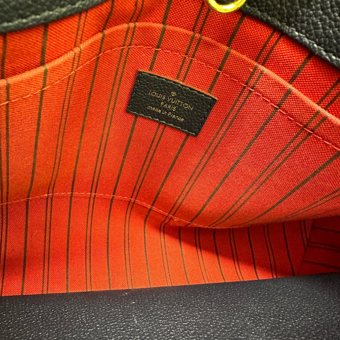 ?Louis Vuitton Montaigne Mm Monogram Empreinte Navy LB123451