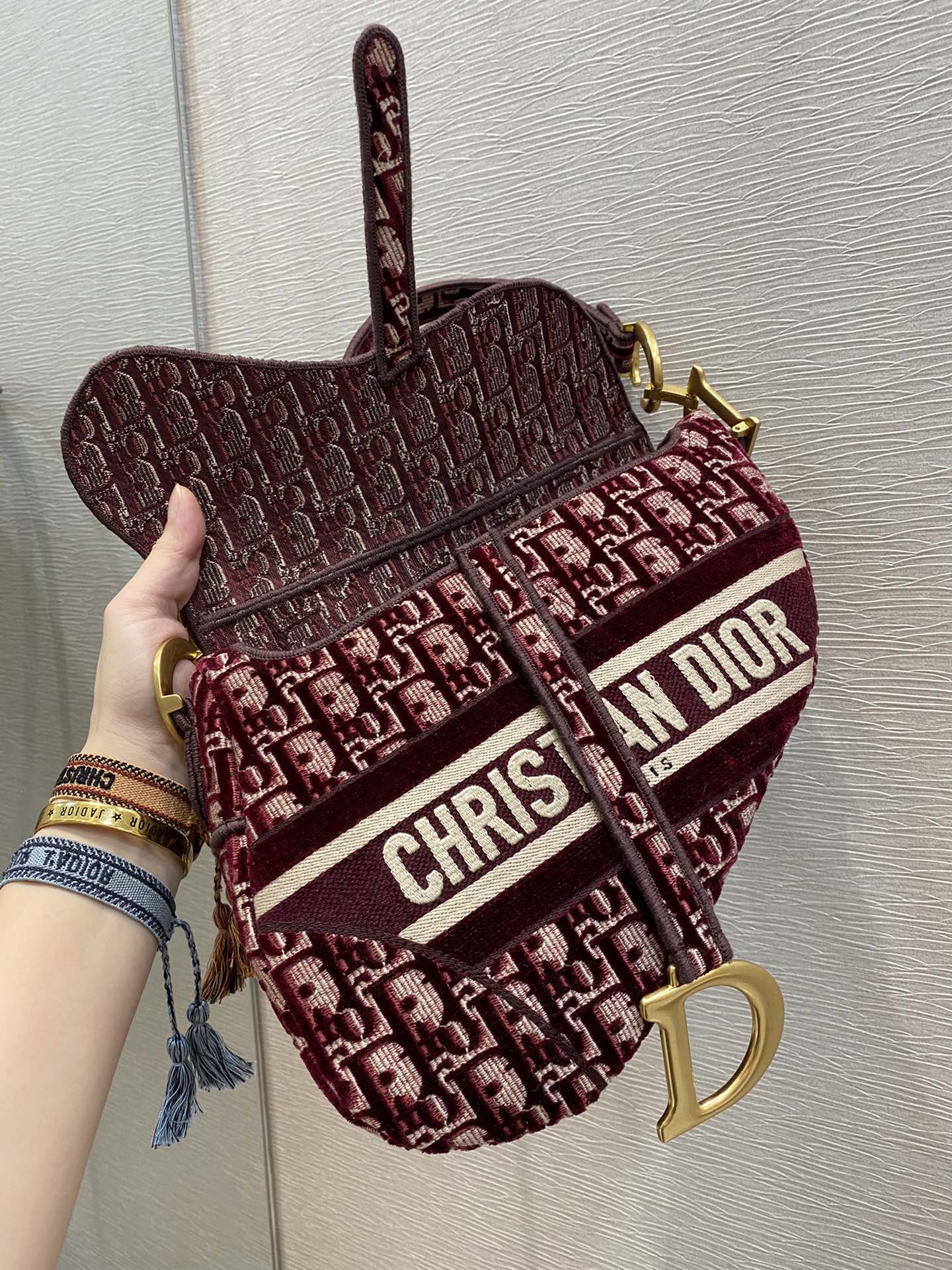 Top Quality Saddle Bag Red For Women 10in/26cm CD M0446CTZQ_M17E